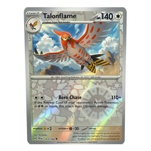 Pokemon Talonflame 123/142 Reverse Holo Rare 2024 Near Mint TCG
